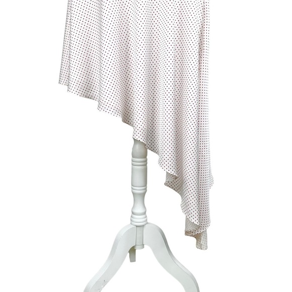 Alexis red dotted asymmetric Kadir skirt sz small silky flowy Revolve - Picture 8 of 15